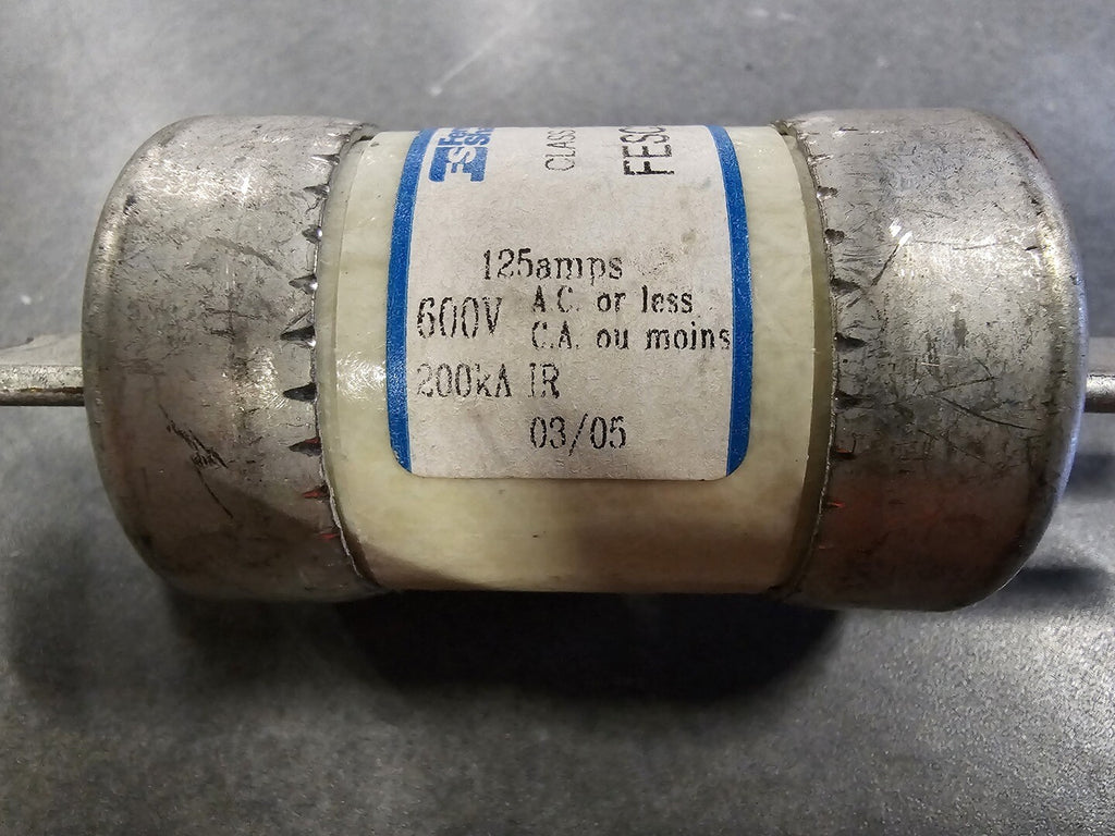 FERRAZ SHAWMUT 125 Amp 600V Class C Fuse FESC125
