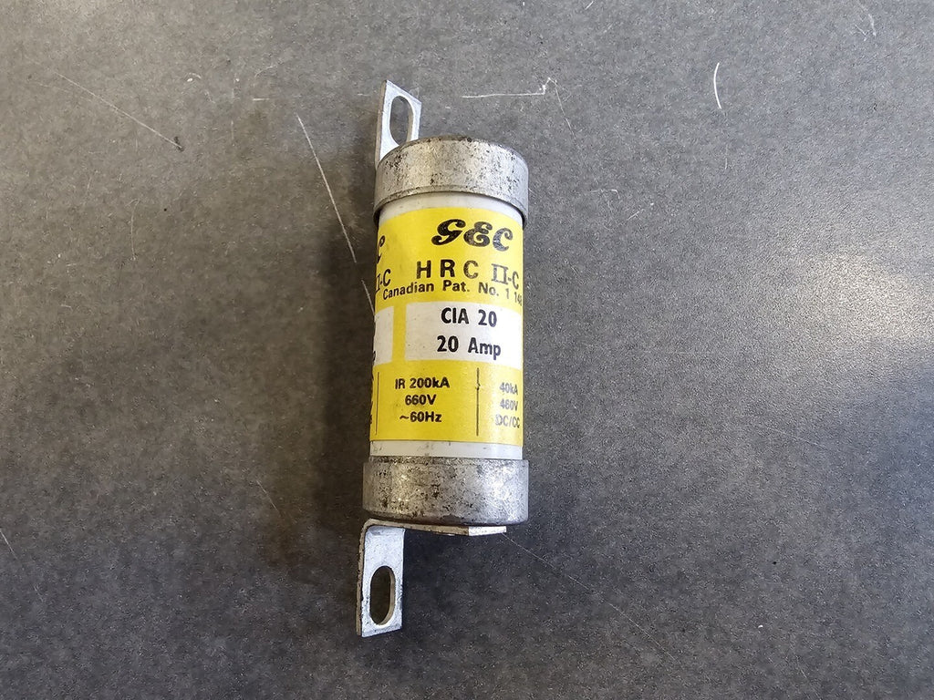GEC ALSTHOM 20 Amp 600V Class C Fuse CIA20