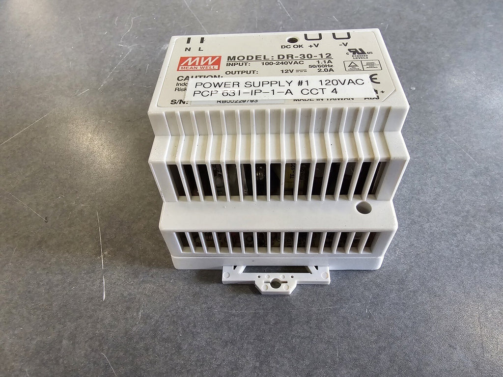 MEAN WELL Power Supply 12VDC, 120V, DR-30-12