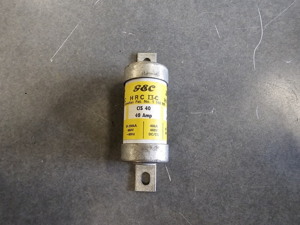 GEC 40 Amp 660V HRC II-C Fuse CIS40