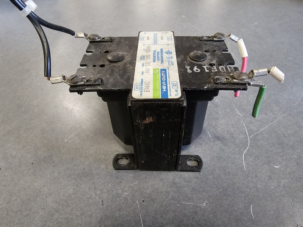 GENERAL SIGNAL 0.06 kVA, Pri 600V, Sec 120V Control Transformer E060C