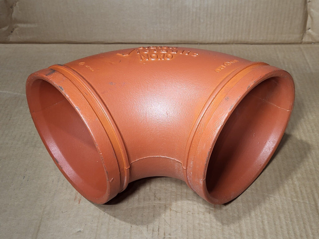 VICTAULIC 8" 90 Deg Elbow Groove End Fitting No. 10