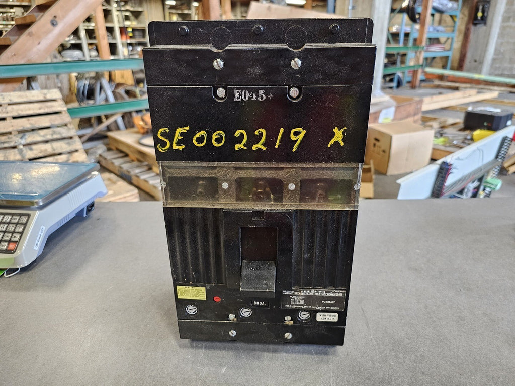 GENERAL ELECTRIC 800 Amp, 3 Pole, 600 Volt Circuit Breaker TKM836VF000