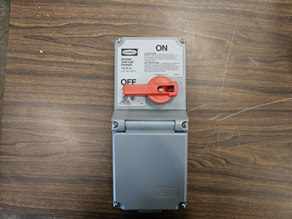 HUBBELL 30 Amps Switched Enclosure SETL3