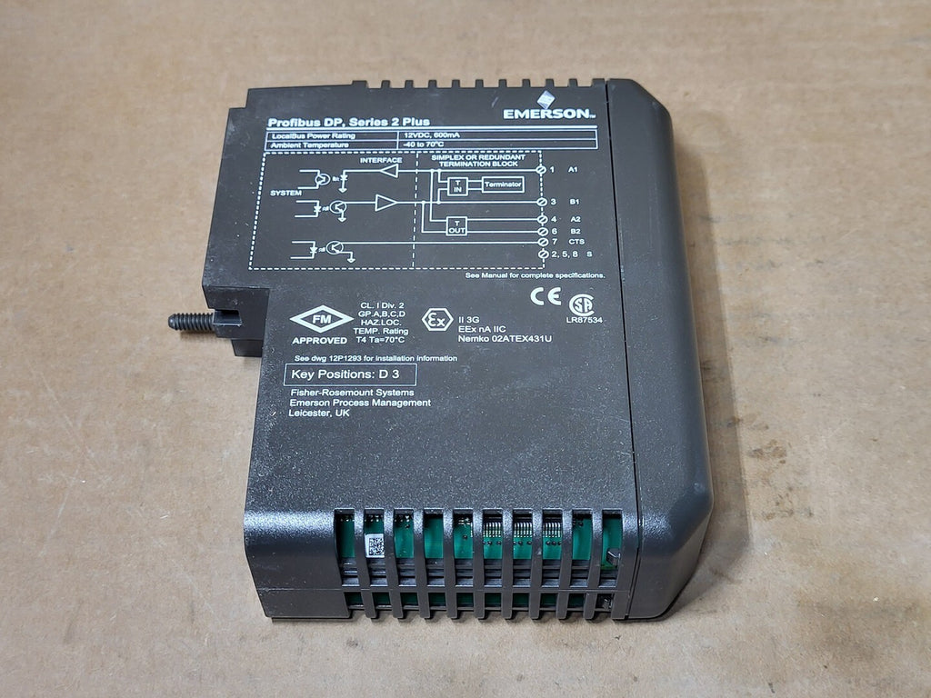 FISHER-ROSEMOUNT SYSTEMS Profibus Series 2 Plus KJ3243X1-BB1