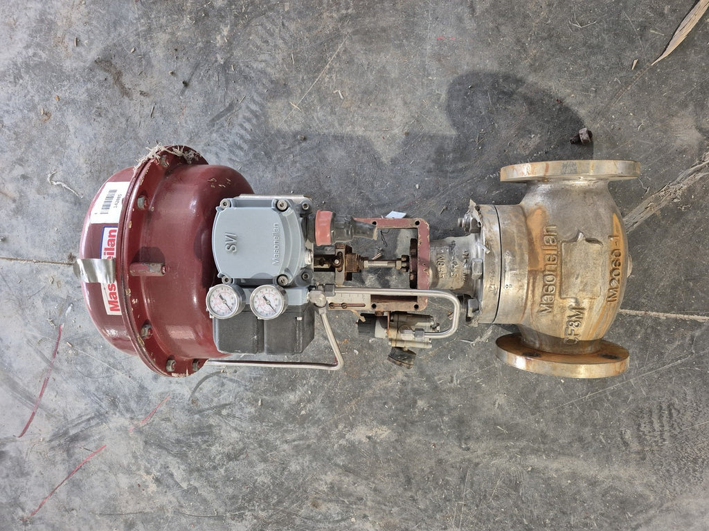MASONEILAN 3" Class 150 Globe Valve w/ Actuator and Position Monitor 87-21115
