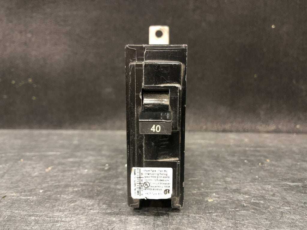 SIEMENS 40 Amp, 1 Pole, 120/240 Volts Circuit Breaker BQ1B040