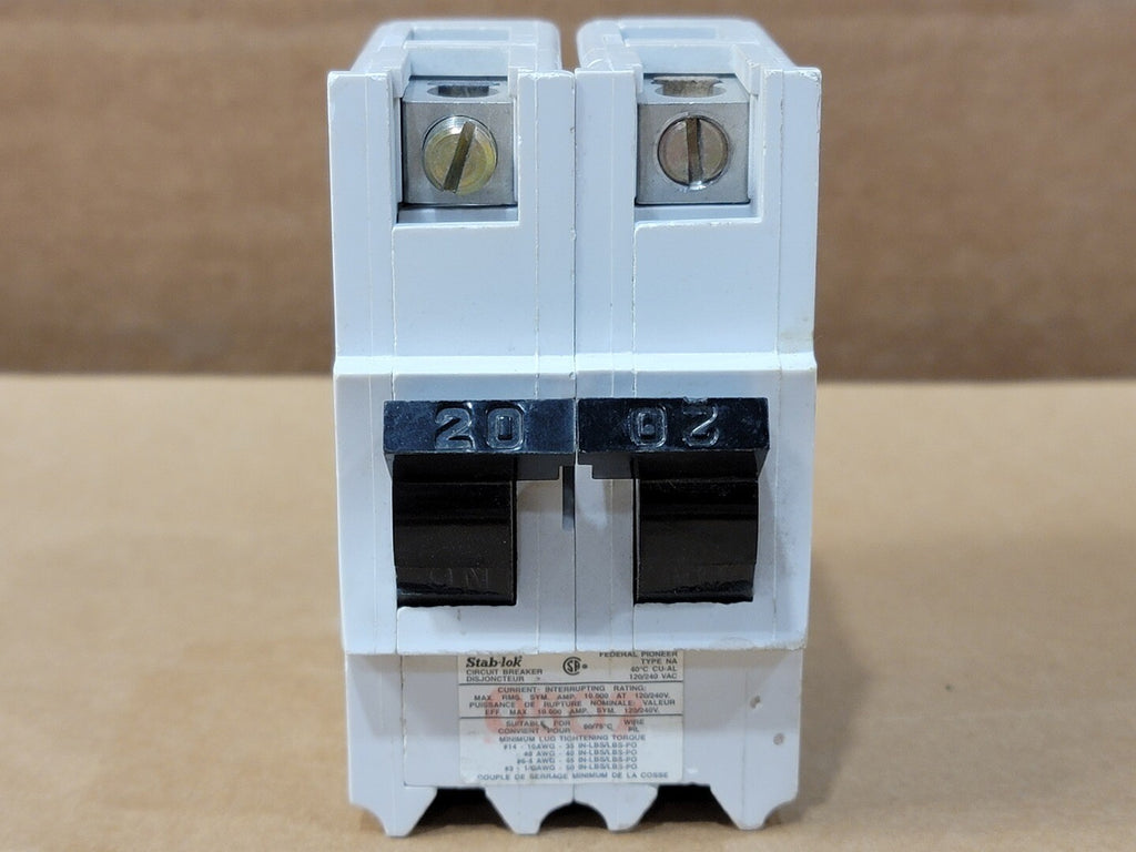 FEDERAL PIONEER 20 Amp, 2 Pole, 120/240 volts Circuit Breaker NA220