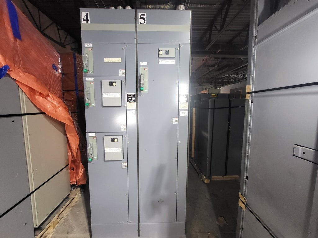 SQUARE D Model 6 Motor Control Center MCC Section, 600V, 3PH, 1200A Bus