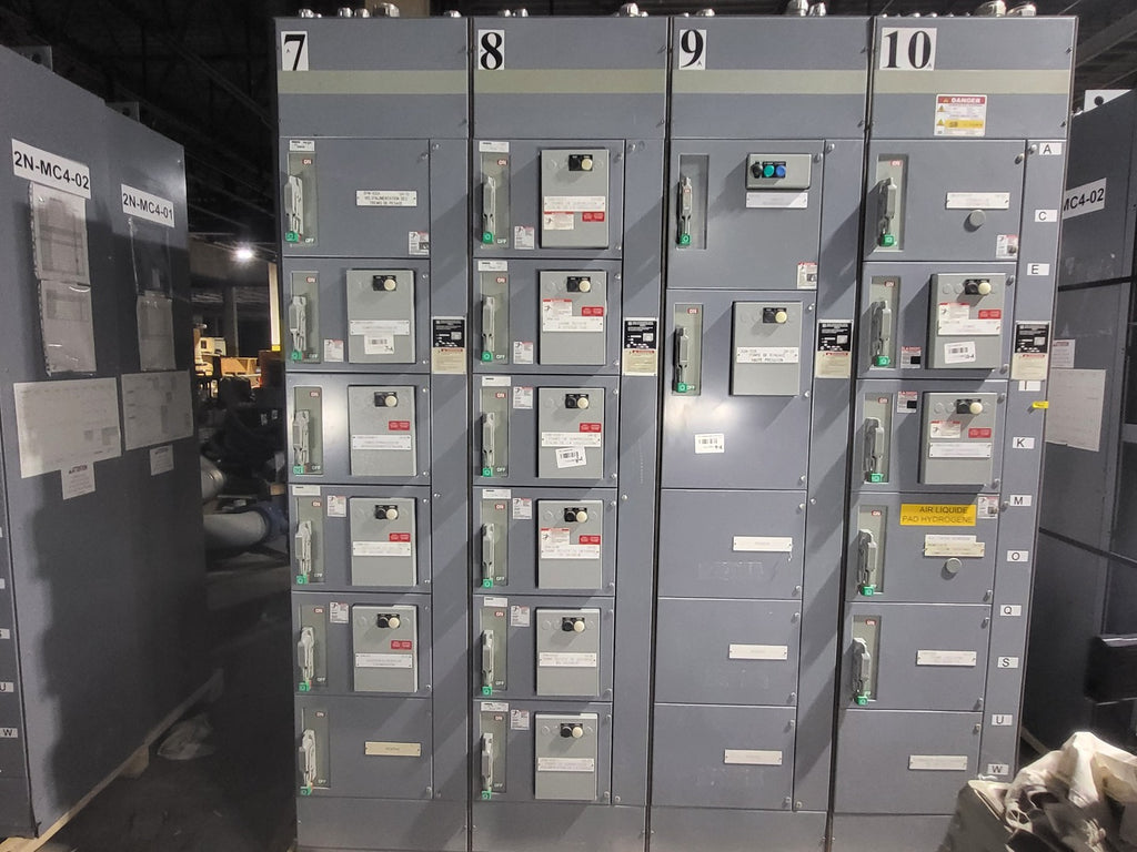SQUARE D Model 6 Motor Control Center MCC Section, 600V, 3PH, 1200A Bus