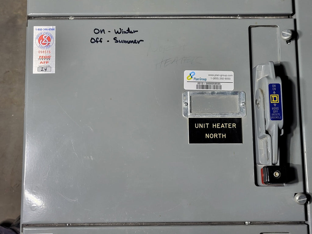 SQUARE D 600 Volts, 30 Amps MCC Bucket Switch 8998 KW407