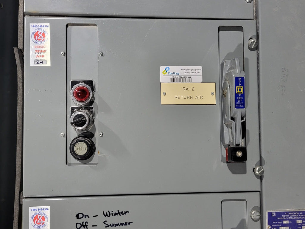 SQUARE D 25 hp, 600 Volt Starter 8536SD01 Bucket for MCC Frame 8998 ND410