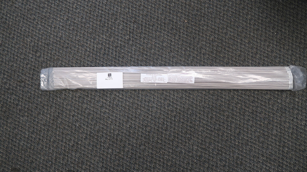 Titanium Welding Rods- Grade 1/2 (ERTi-1/ERTi-2), 1/8" x 36", 10 lb Pack