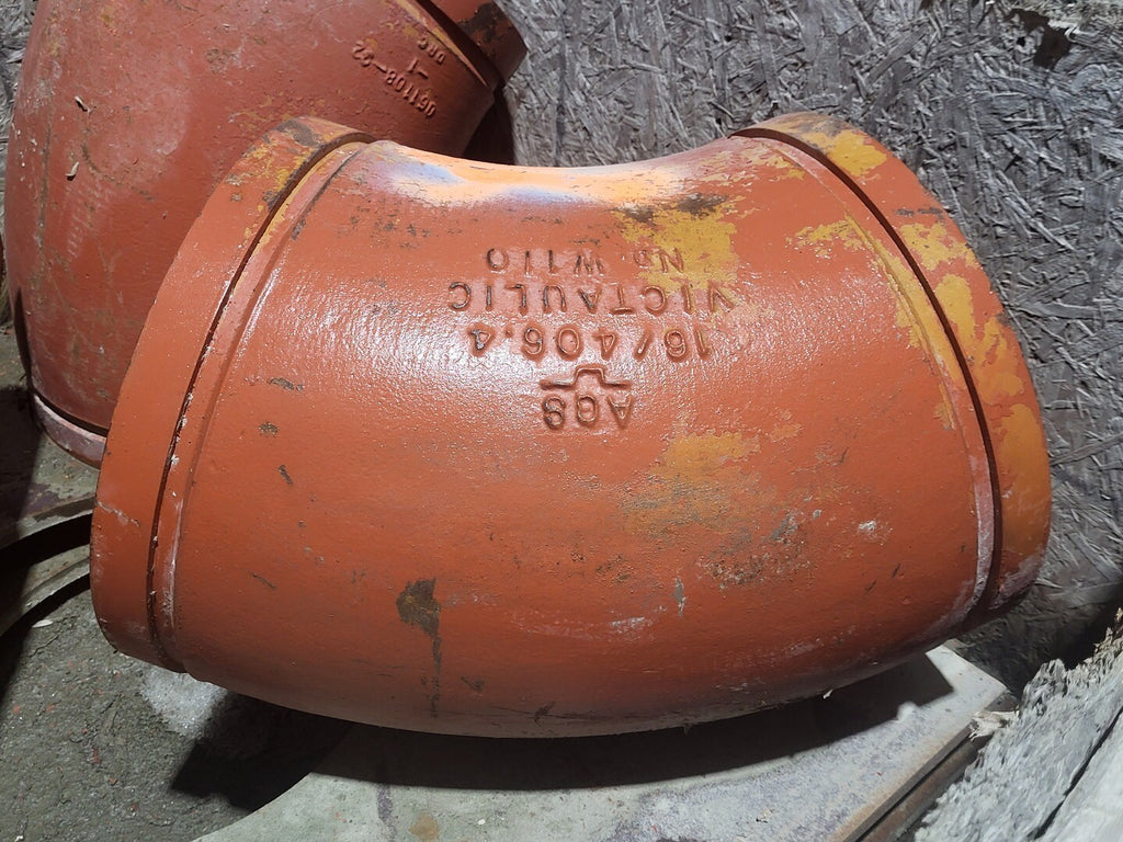 VICTAULIC 16" AGS Grooved End Pipefitting 45deg Long Radius Elbow No. W110