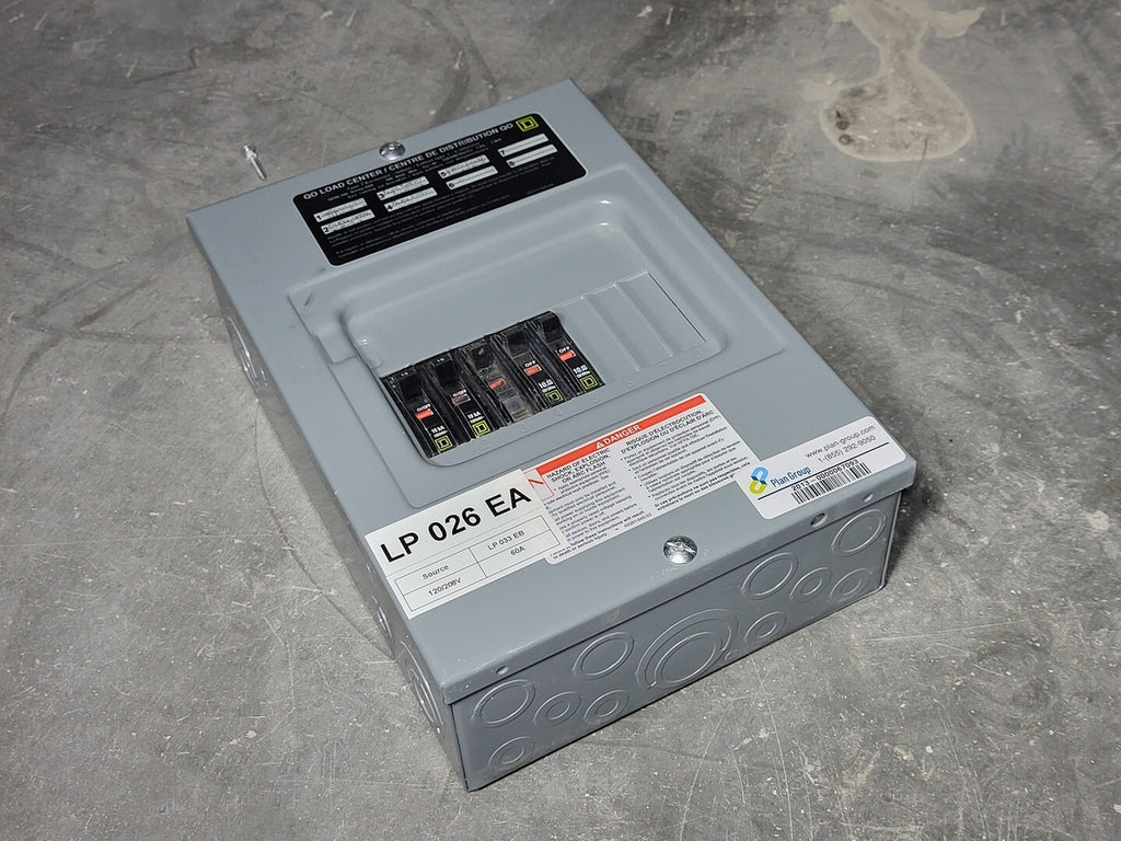 SQUARE D 100 Amp, 240 Volts, 1-Phase, NEMA 1 Load Center Breaker Panel QO8L100 