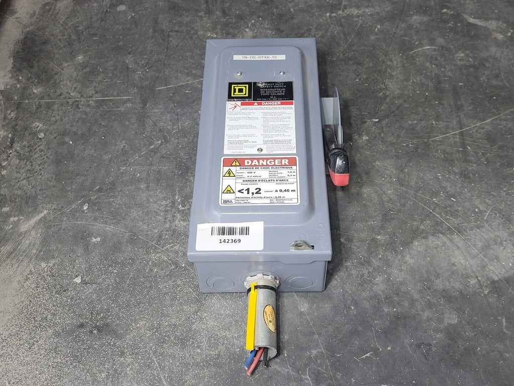 SQUARE D 30 Amp, 3 Pole, 600 Volt Fusible Disconnect Switch CH361
