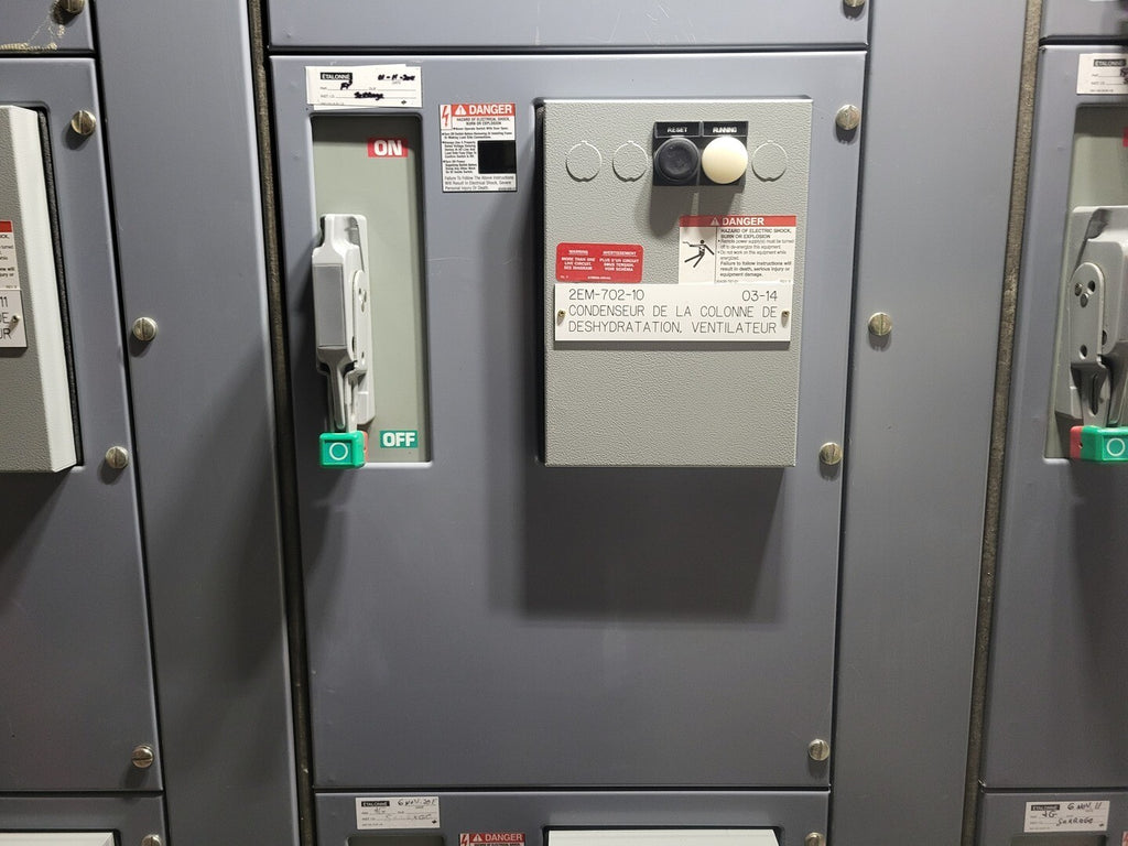 SQUARE D MCC Section, 50 hp, 80 Amp, 600V, 3Ph, NEMA 3 Starter