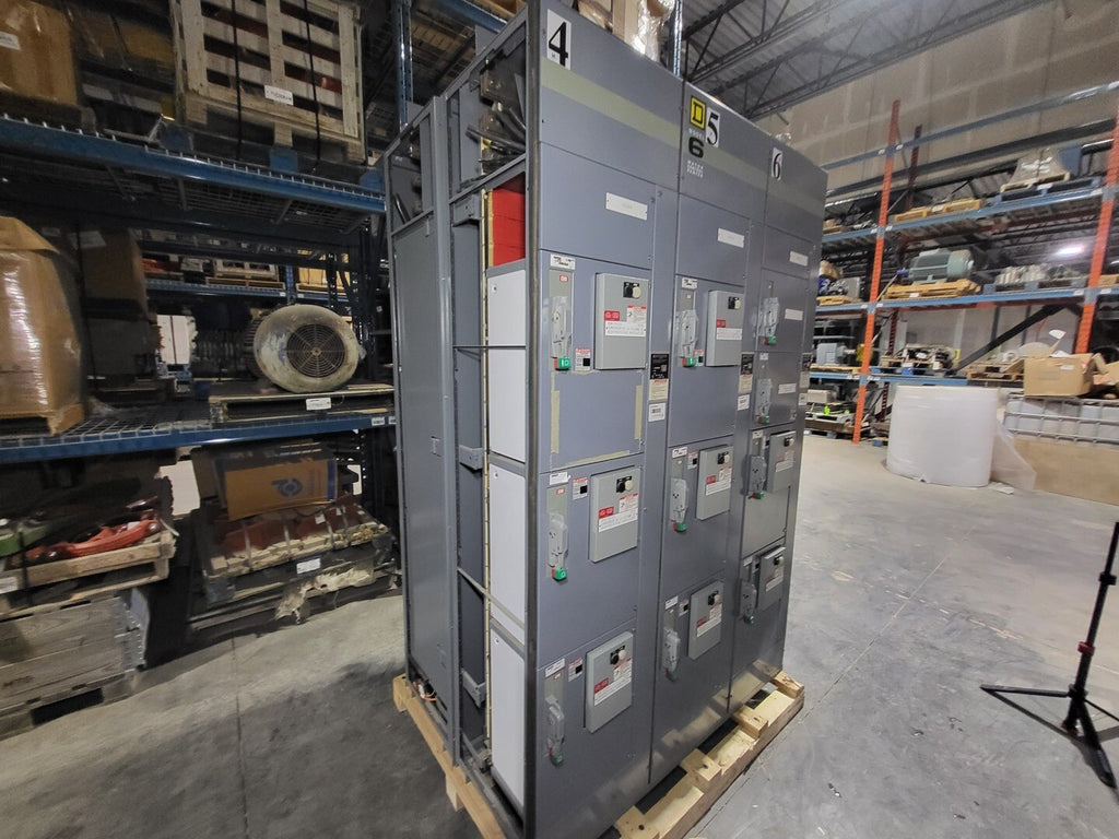 SQUARE D MCC Section, 50 hp, 80 Amp, 600V, 3Ph, NEMA 3 Starter