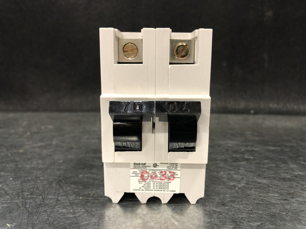 FEDERAL PIONEER 70 Amp 2 Pole Circuit Breaker NB270