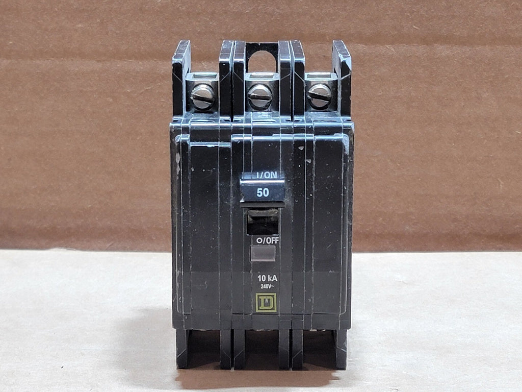 SQUARE D 50 Amp, 3 Pole, 240 Volt Circuit Breaker DW-6348