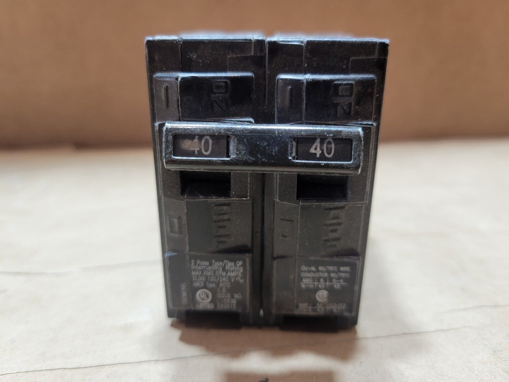 SIEMENS 40 Amp 2-Pole 120/240V Circuit Breaker Q240