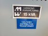 HAMMOND MANUFACTURING 15 kVA Transformer 600 pri. volts, 208Y/120 sec. volts K159K