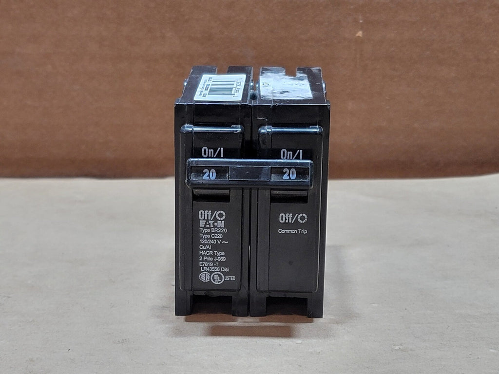 EATON 20 Amp 2-Pole 120/240V Circuit Breaker BR220