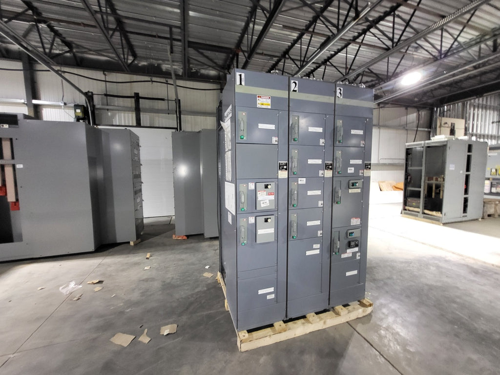 SQUARE D Model 6 Motor Control Center MCC Section, 600V, 3PH, 1200A Bus