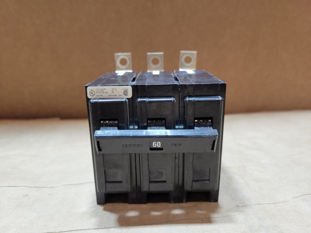 CUTLER-HAMMER 60 Amp, 3 Pole, 240 Volts Circuit Breaker BAB3060H