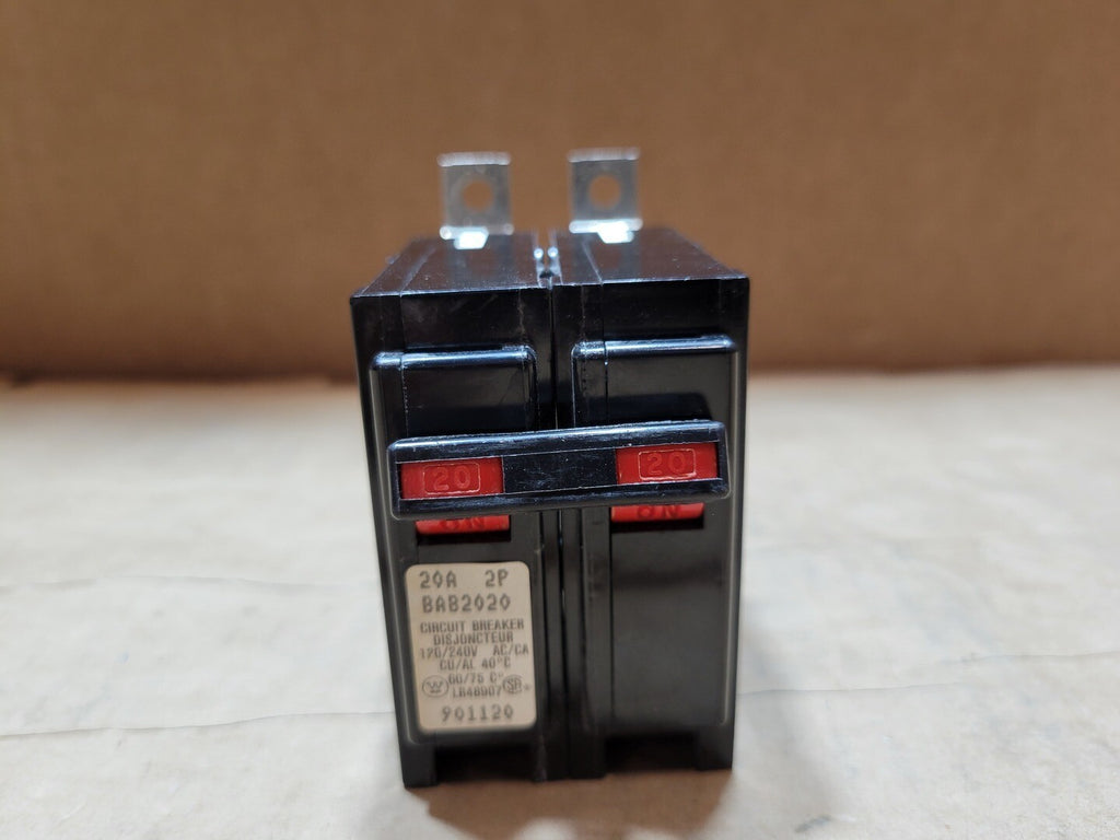 WESTINGHOUSE 20 Amp, 2 Pole, 120/240 Volts Circuit Breaker BAB2020