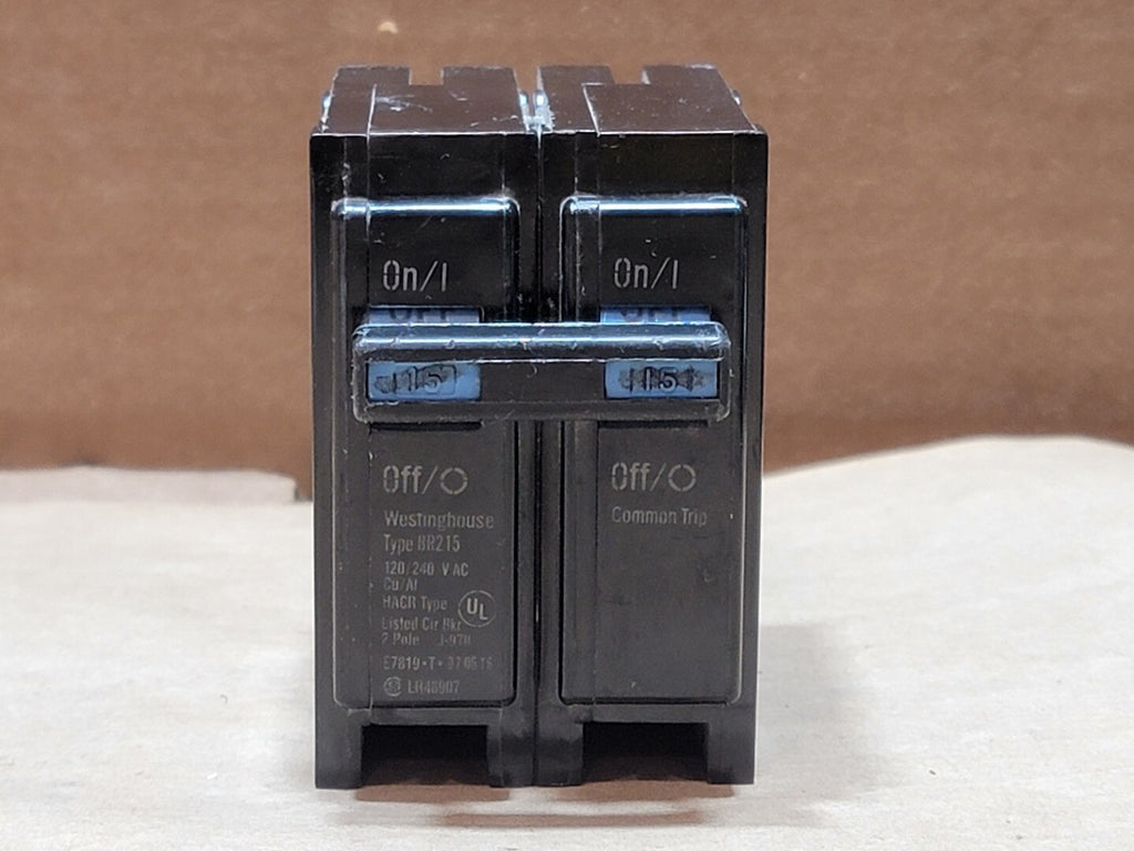 WESTINGHOUSE 15 Amp 2 Pole 120240 Volts Circuit Breaker BR215