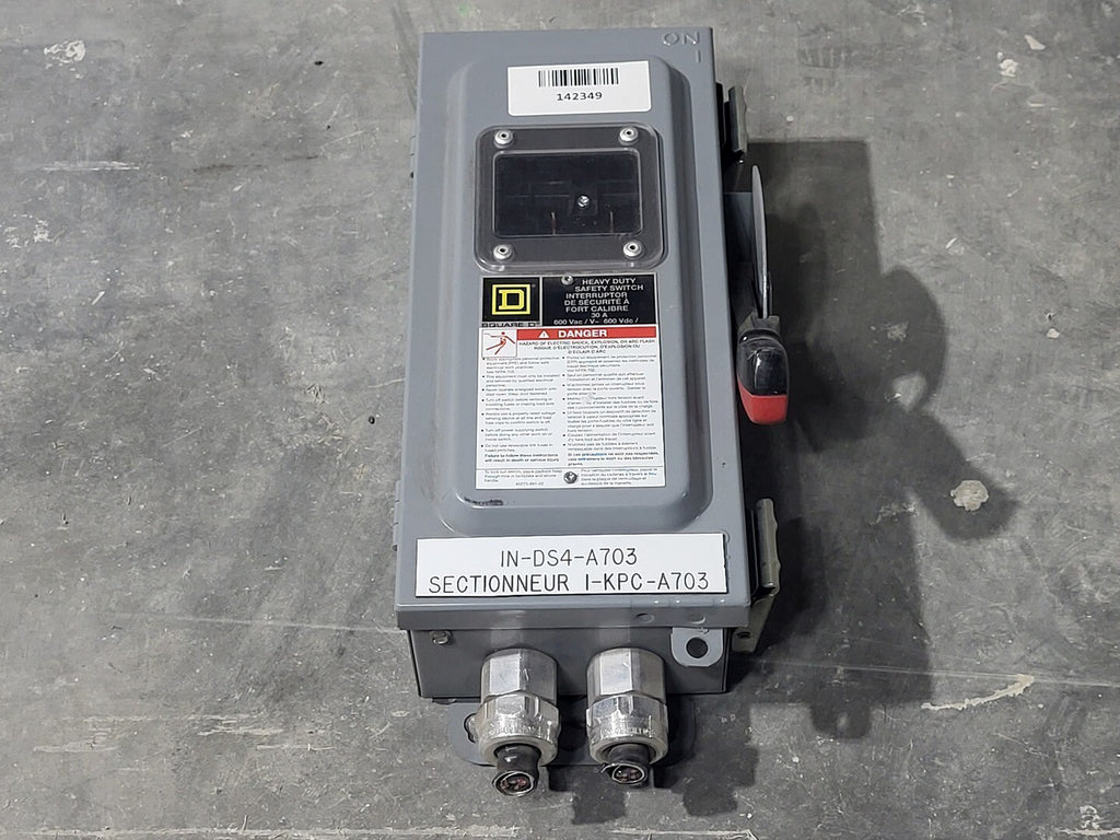 SQUARE D 30 Amp 600V Heavy Duty Safety Switch CH361AWK