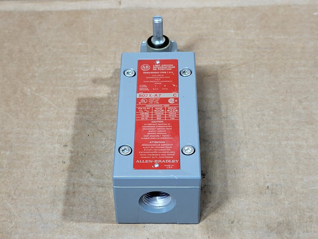 ALLEN-BRADLEY Water Limit Switch 802X-A7