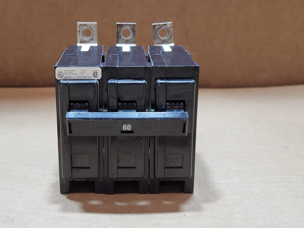 EATON 60A 3-Pole 240 VAC Circuit Breaker BAB3060H