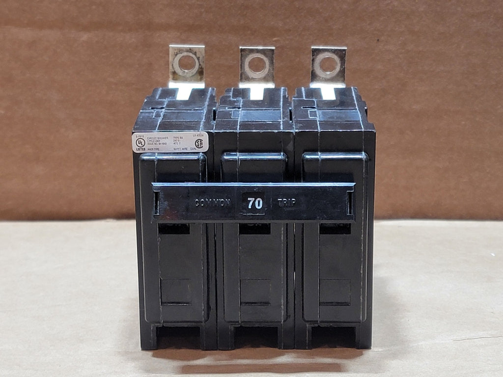 EATON 70 Amp, 3 Pole, 240 Volts Circuit Breaker BAB3070H