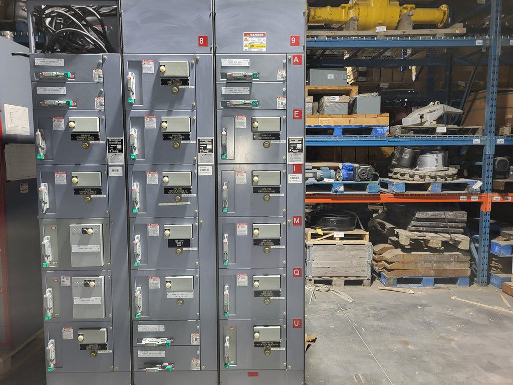 SQUARE D Model 6 Motor Control Center MCC Section, 600V, 3PH, 1200A Bus