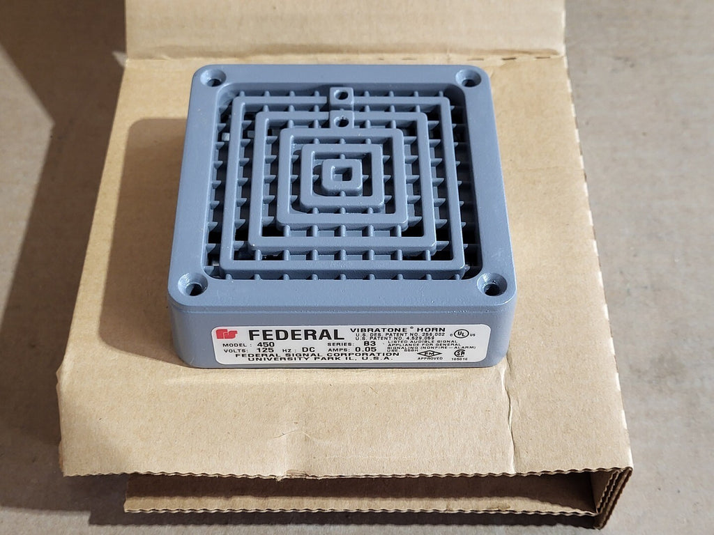 FEDERAL SIGNAL CORPORATION 125VDC Vibratone Horn 450-125-30