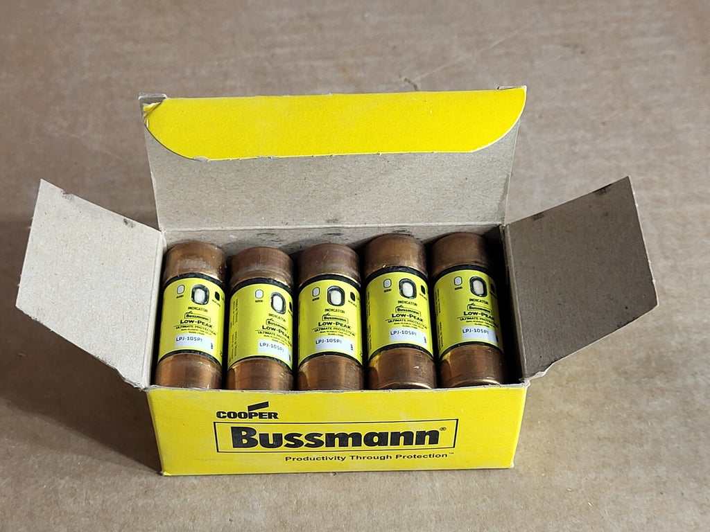 BUSSMANN 10 Amp Low-Peak Class J Fuse LPJ-10SPI (Box of 10)