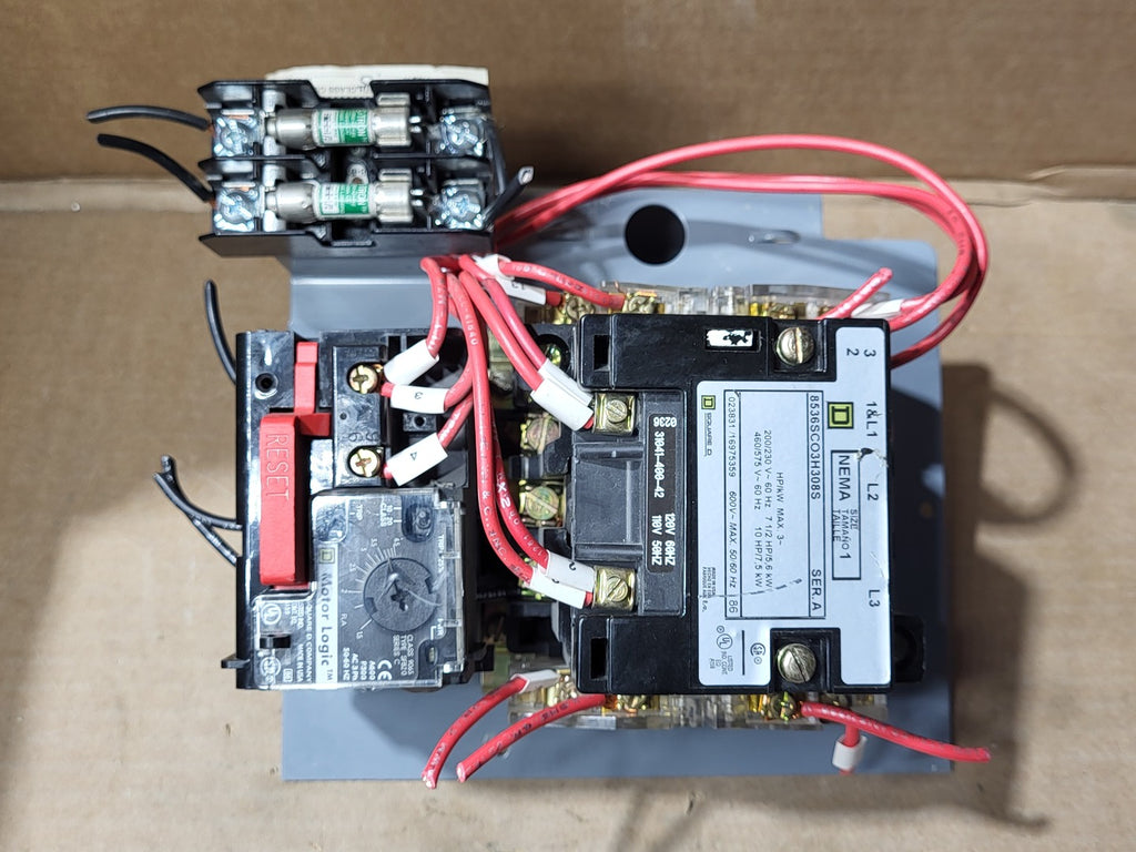 SQUARE D 27 Amp Magnetic Motor Starter w/ Overload Relay  8536SCO3H308S