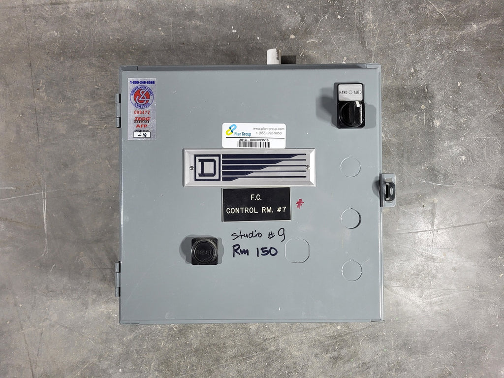 SQUARE D Size 00 Motor Starter 8536SAO12S w/ Enclosure