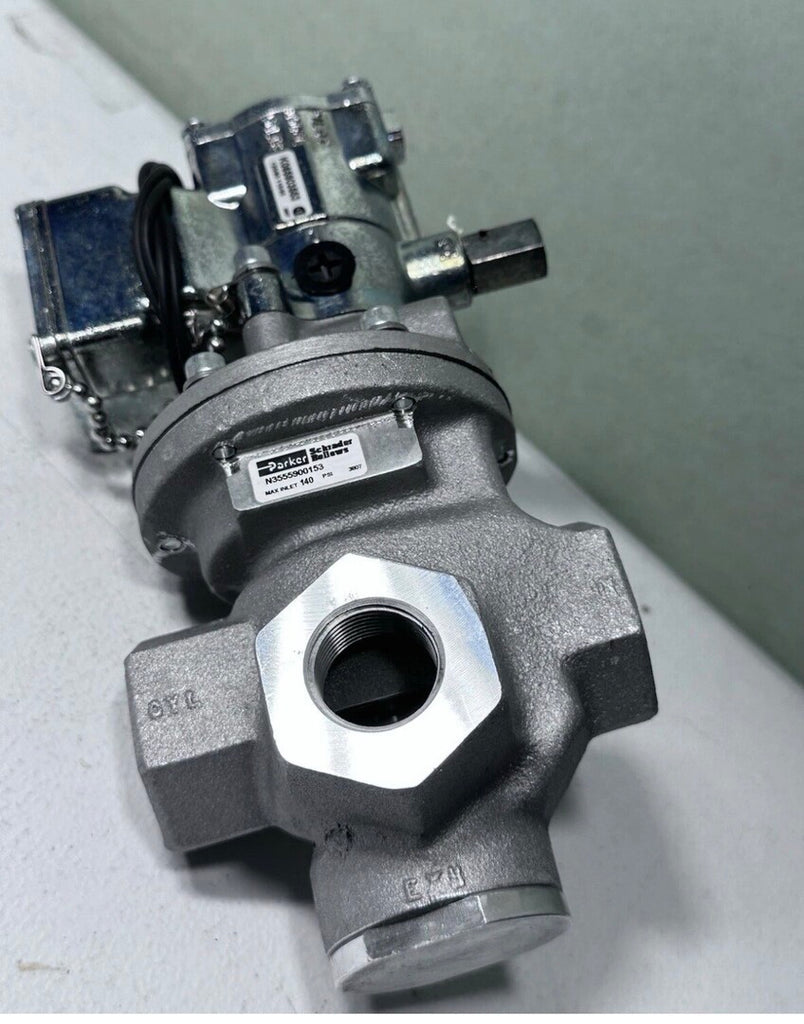 PARKER Inline Pneumatic Solenoid Valve N3555900153 w/ Pilot K065903553