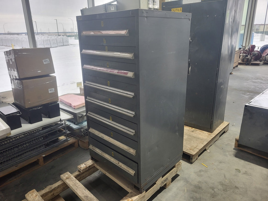 30" x 30" x 60" 9-Drawer Tool Cabinet