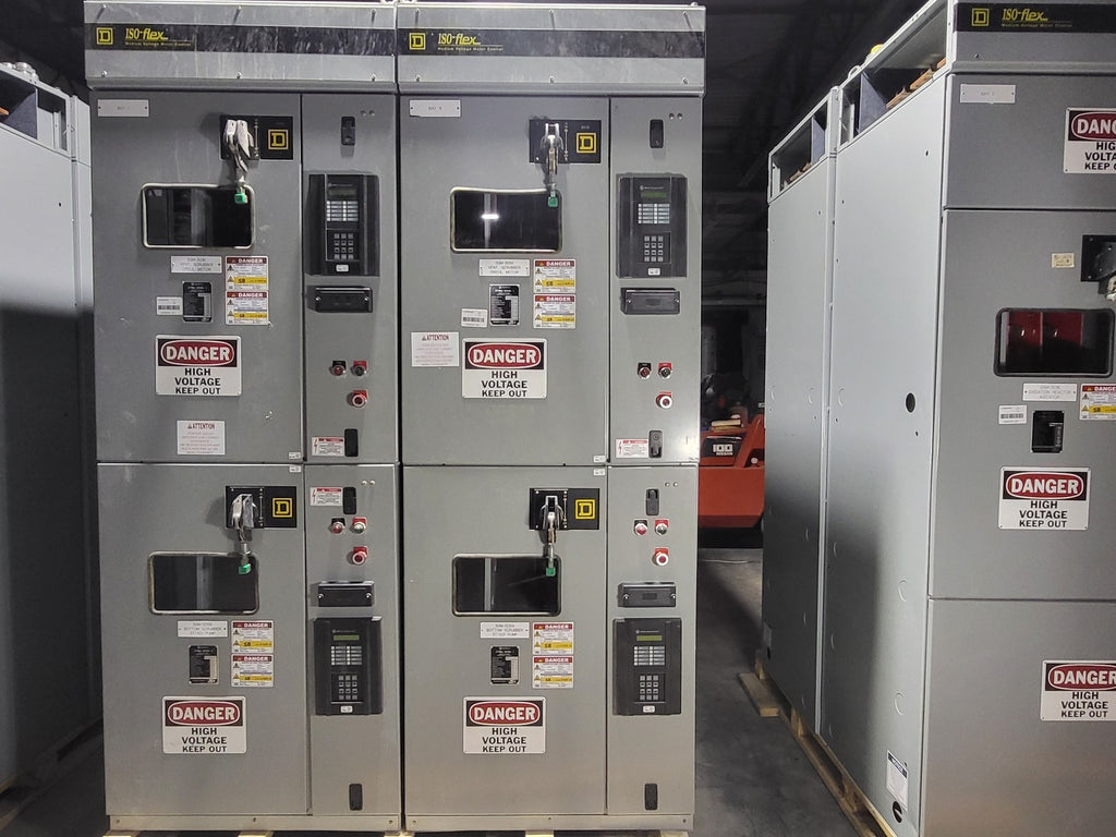 SQUARE D ISO-Flex 4.16kV Medium Voltage MCC | (4) Vacuum Motor Starters | 2000A Bus