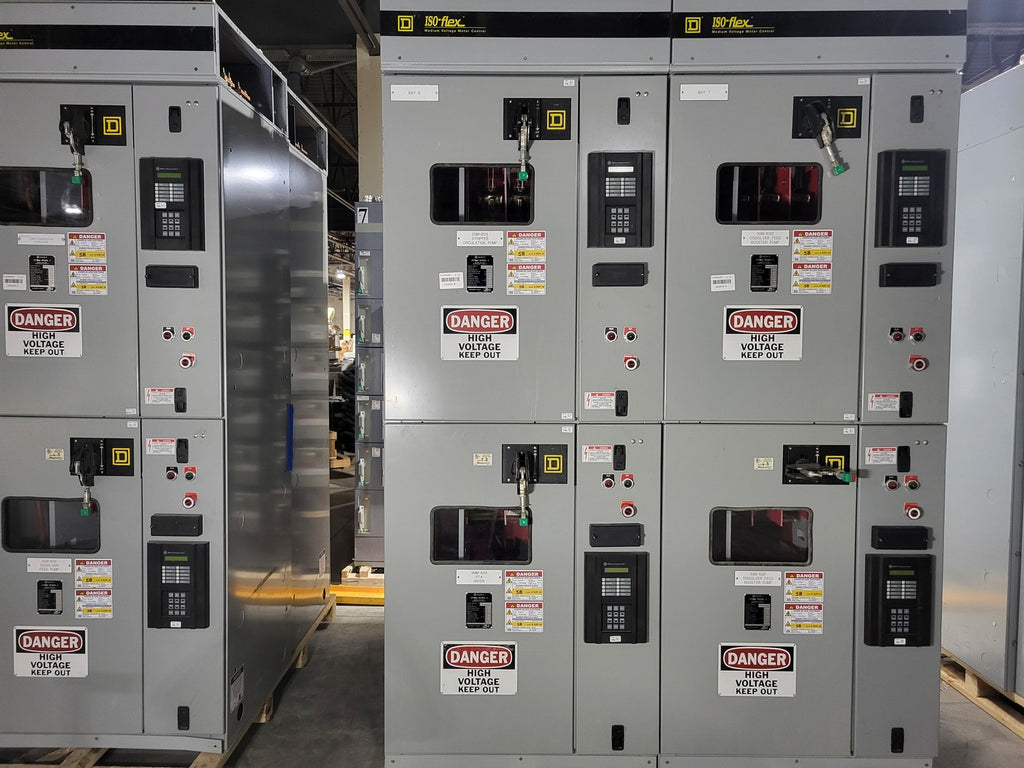 SQUARE D ISO-Flex 4.16kV Medium Voltage MCC | (4) Vacuum Motor Starters | 2000A Bus