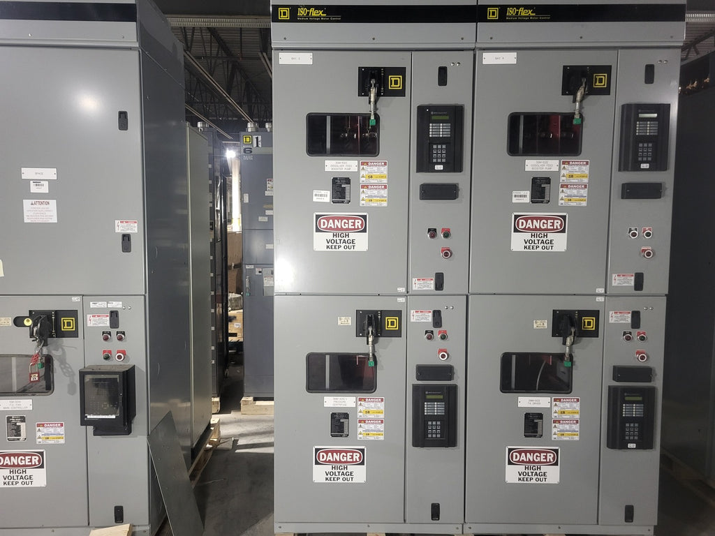 SQUARE D ISO-Flex 4.16kV Medium Voltage MCC | (4) Vacuum Motor Starters | 2000A Bus