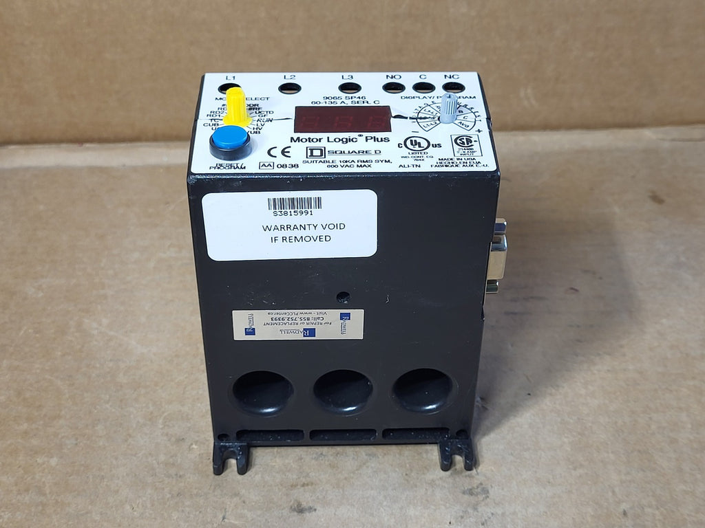 SQUARE D Programmable Solid State Overload Relay, Series C, 9065 SP46