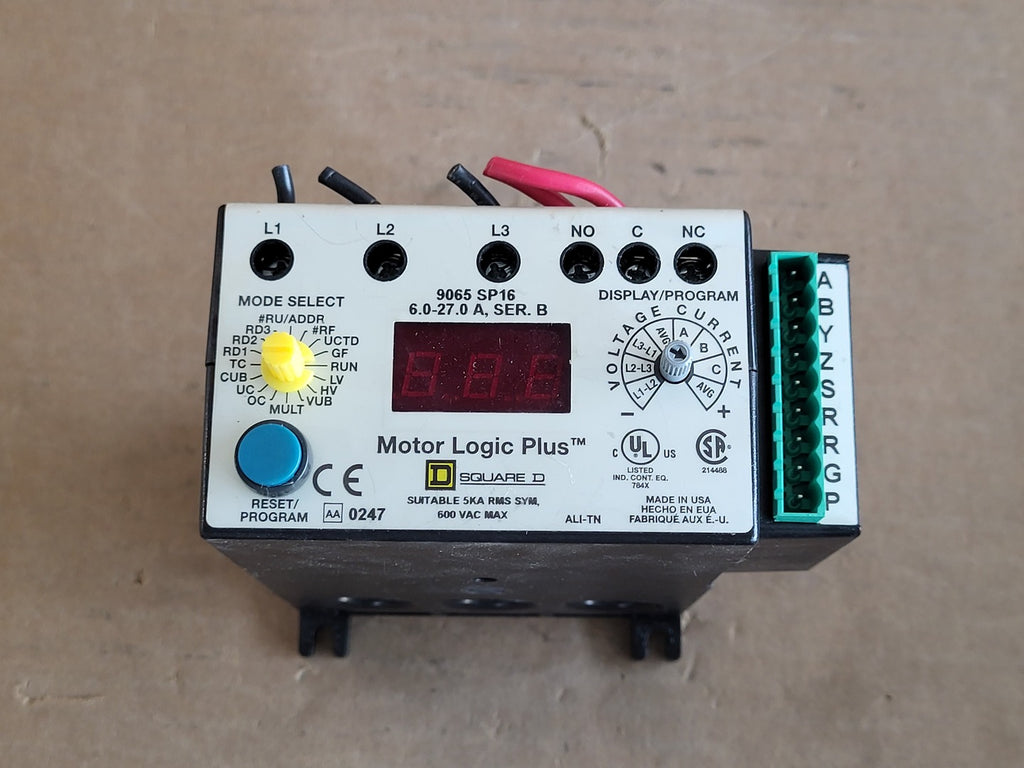 SQUARE D Electronic Overload Relay 9065 SP16