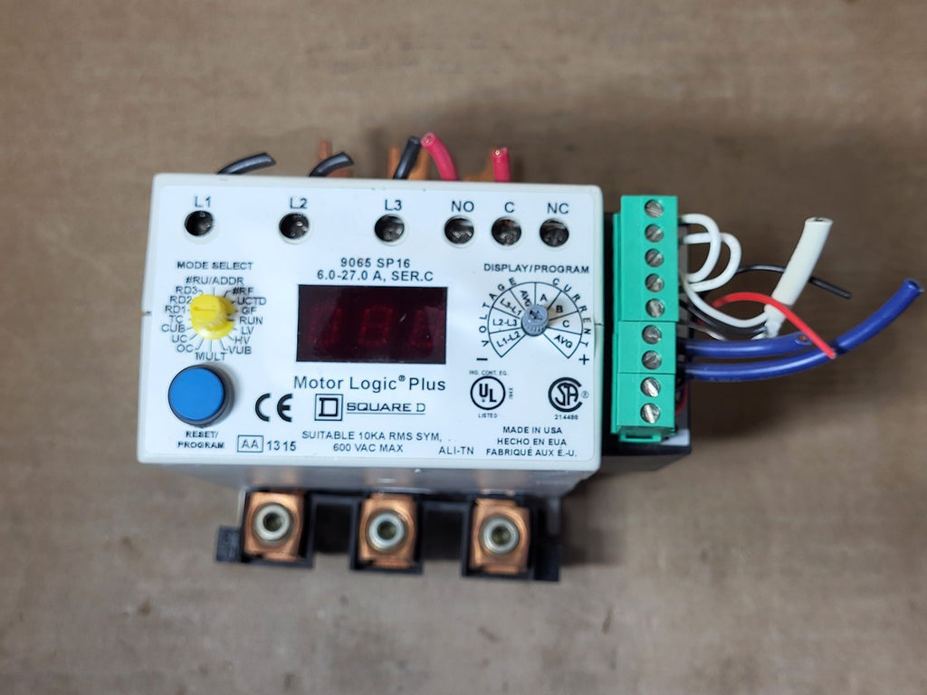 SQUARE D Electronic Overload Relay 9065 SP16