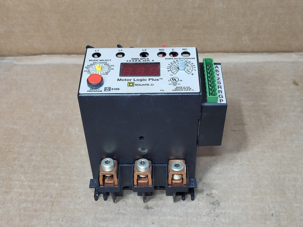 SQUARE D 2.0-9.0A Solid State Overload Relay 9065 SPC6 w/ Comm Module 9999 MB11