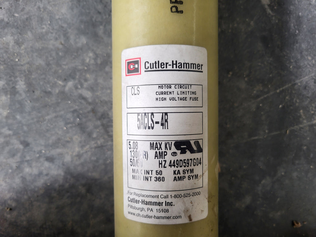 CUTLER-HAMMER 5.08 kV, 130 Amps High Voltage Fuse 5ACLS-4R